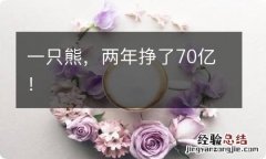 一只熊，两年挣了70亿！