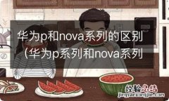 华为p系列和nova系列哪个更好 华为p和nova系列的区别