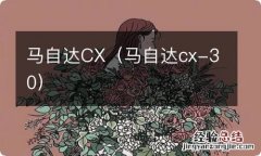 马自达cx-30 马自达CX