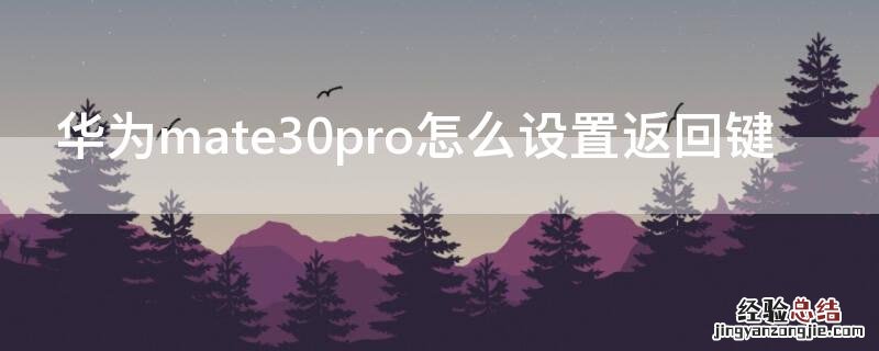 华为mate30pro怎么设置返回键小爱同学 华为mate30pro怎么设置返回键