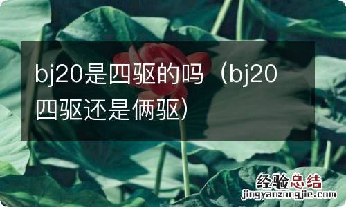 bj20四驱还是俩驱 bj20是四驱的吗