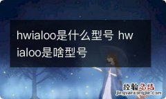 hwialoo是什么型号 hwialoo是啥型号