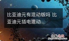 比亚迪元有混动版吗 比亚迪元插电混动