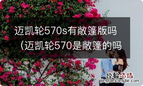 迈凯轮570是敞篷的吗 迈凯轮570s有敞篷版吗