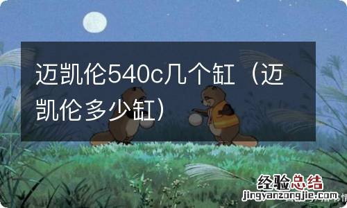 迈凯伦多少缸 迈凯伦540c几个缸