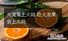 火龙果上火吗 吃火龙果会上火吗