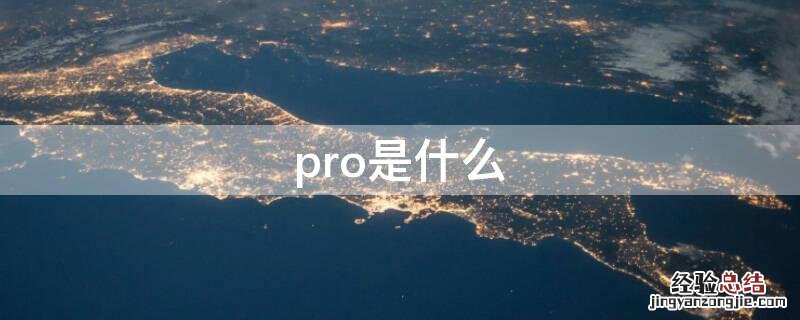 pro是什么缩写 pro是什么