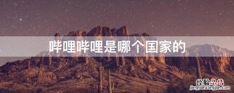 哔哩哔哩是哪个国家的公司 哔哩哔哩是哪个国家的