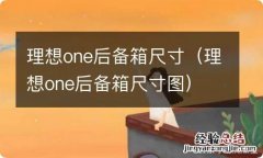 理想one后备箱尺寸图 理想one后备箱尺寸