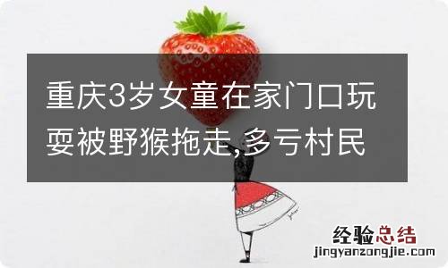重庆3岁女童在家门口玩耍被野猴拖走,多亏村民救下