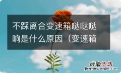 变速箱哒哒响踩离合就不响 不踩离合变速箱哒哒哒响是什么原因