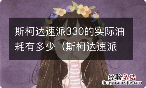 斯柯达速派330真实油耗 斯柯达速派330的实际油耗有多少