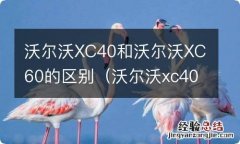 沃尔沃xc40vsxc60 沃尔沃XC40和沃尔沃XC60的区别