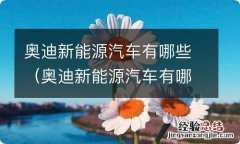 奥迪新能源汽车有哪些型号 奥迪新能源汽车有哪些