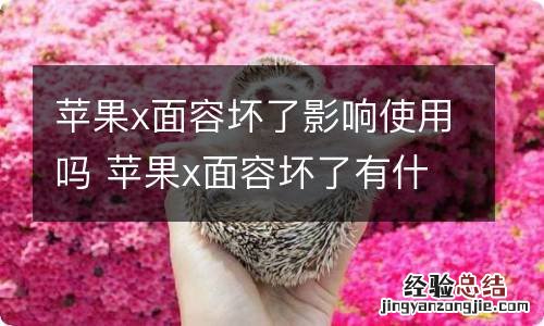 苹果x面容坏了影响使用吗 苹果x面容坏了有什么影响