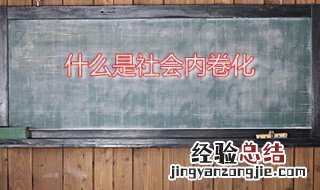 什么是社会内卷化