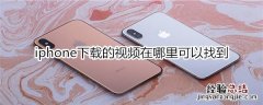 iphone下载的视频在哪里可以找到