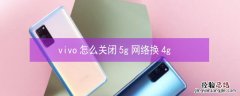 vivo怎么关闭5g网络换4g