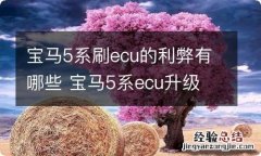 宝马5系刷ecu的利弊有哪些 宝马5系ecu升级