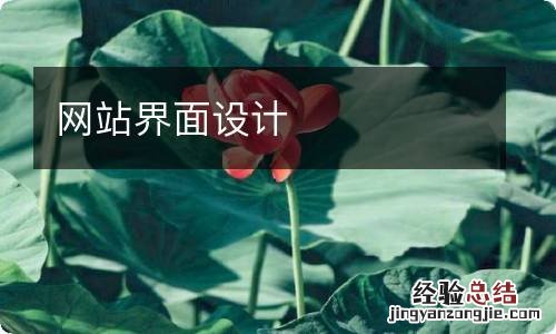 网站界面设计