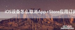 怎么取消苹果app iOS设备怎么取消App