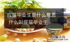 应届毕业生是什么意思 什么叫应届毕业生