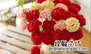 康乃馨毛线钩花方法 漂亮又逼真