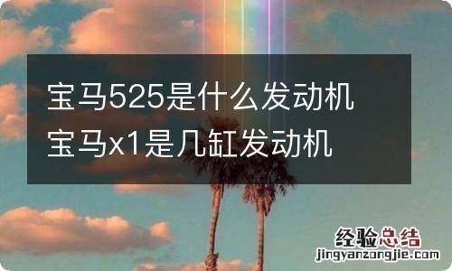 宝马525是什么发动机 宝马x1是几缸发动机