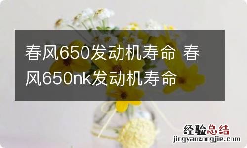 春风650发动机寿命 春风650nk发动机寿命