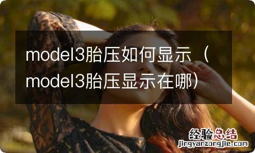 model3胎压显示在哪 model3胎压如何显示