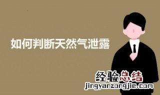 如何判断天然气泄露 如何判断天然气泄露事故