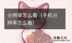 手机分辨率怎么看 分辨率怎么看