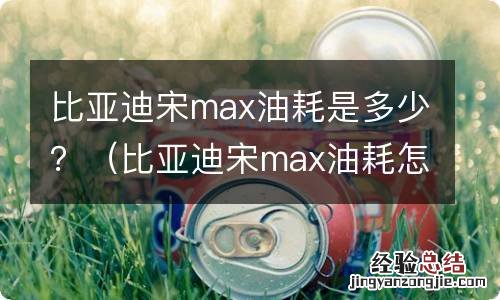 比亚迪宋max油耗怎么看 比亚迪宋max油耗是多少？