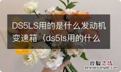 ds5ls用的什么型号变速箱 DS5LS用的是什么发动机变速箱