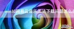 win10网易云音乐无法下载问题怎么办解决 win10网易云音乐无法下载问题怎么办