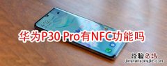 华为p30pro有nfc功能吗