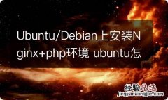 Ubuntu/Debian上安装Nginx+php环境 ubuntu怎么安装nginx