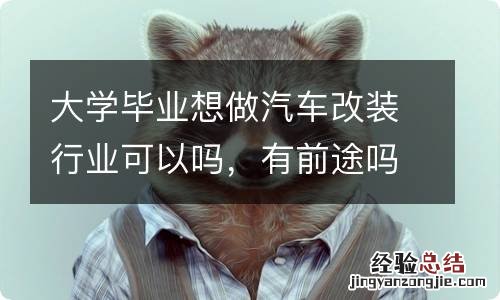 大学毕业想做汽车改装行业可以吗，有前途吗？