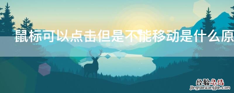 鼠标可以点击但是不能移动是什么原因