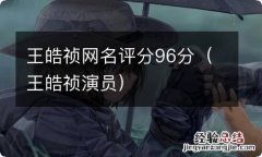 王皓祯演员 王皓祯网名评分96分