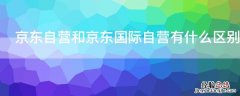 京东自营和京东国际自营有什么区别 京东自营和京东国际自营有什么区别手表