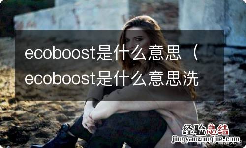 ecoboost是什么意思洗衣机ecoboost是什么意思 ecoboost是什么意思