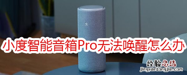 小度智能音箱Pro无法唤醒怎么办