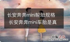 长安奔奔mini轮胎规格 长安奔奔mini车胎是真空胎吗