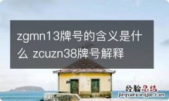 zgmn13牌号的含义是什么 zcuzn38牌号解释