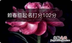 赖春临起名打分102分