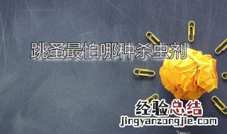 跳蚤最怕哪种杀虫剂 跳蚤用哪种杀虫剂比较好