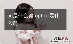 on是什么键 option是什么键