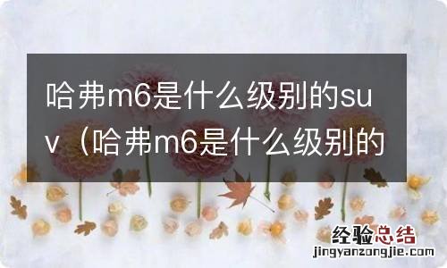 哈弗m6是什么级别的车型 哈弗m6是什么级别的suv