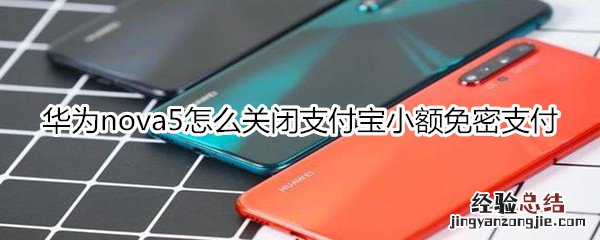 华为nova5怎么关闭支付宝小额免密支付